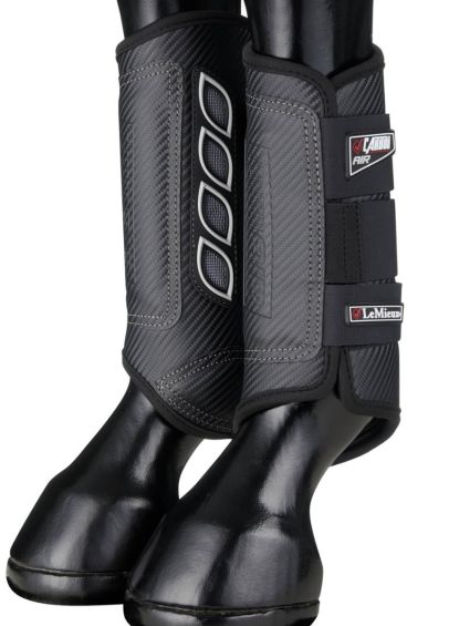 LeMieux Carbon Air XC Boots Hind - Black