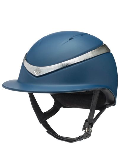 Charles Owen Halo Luxe Riding Helmet - Navy/Platinum