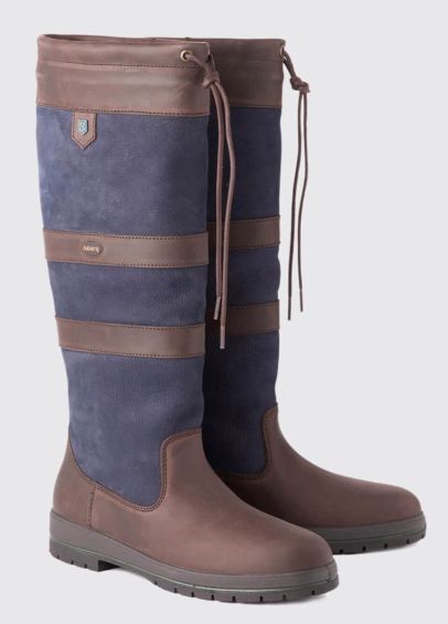 Dubarry Womens Galway Boots - Navy/Brown