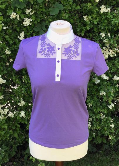Equiline Ladies Elvi Competition Polo Shirt - Orchid