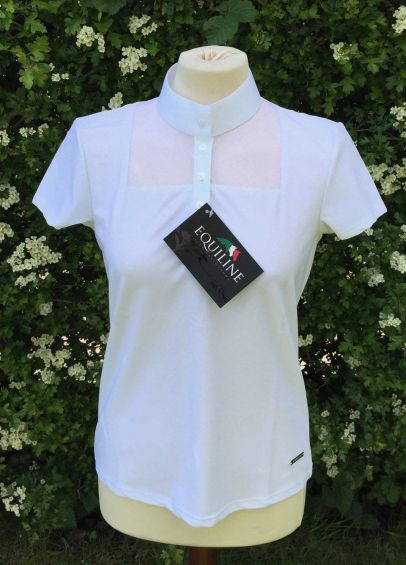 Equiline Ladies Ester Competition Shirt - White