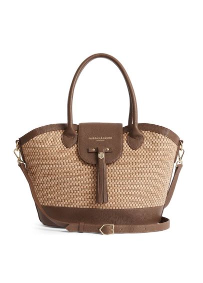 Fairfax & Favor Windsor Basket Bag - Tan Leather