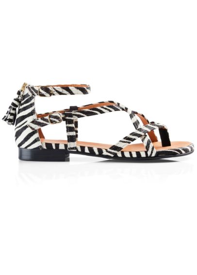 Fairfax & Favor Brancaster Sandal - Zebra