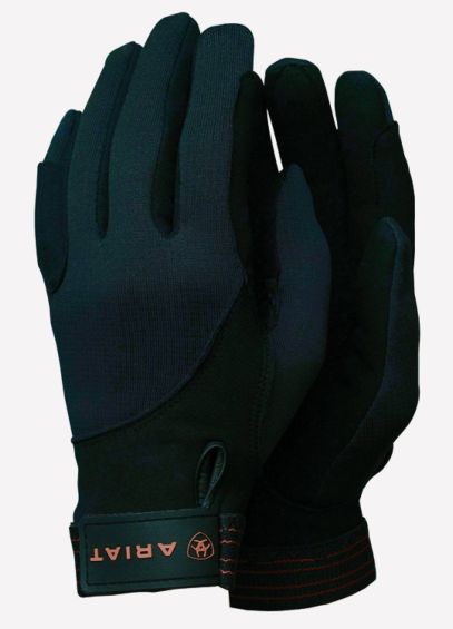 Ariat Insulated Tek Grip Gloves - Black/Orange