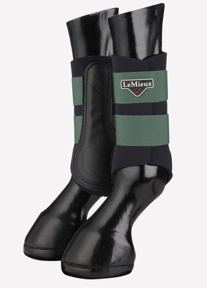 LeMieux Grafter Brushing Boots - Hunter Green