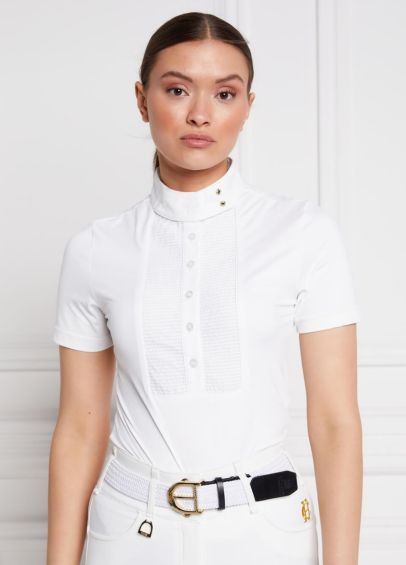 Holland Cooper Short Sleeve Show Shirt - White