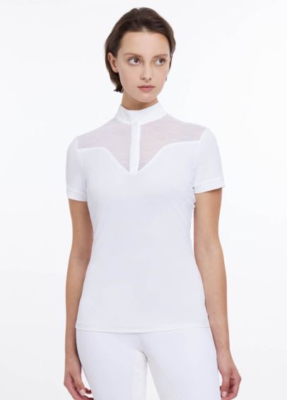 LeMieux Emily Short Sleeve Show Shirt - White