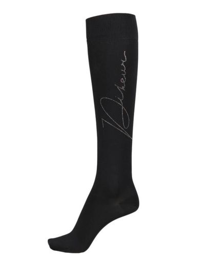 Pikeur Ladies Rhinestud Socks - Black