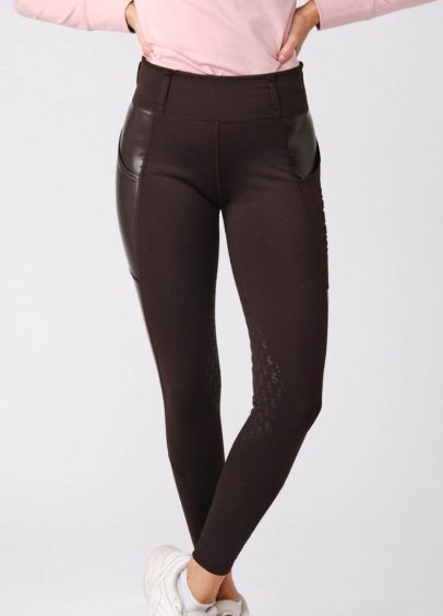 PS of Sweden Cindy Riding Tights - Coffee