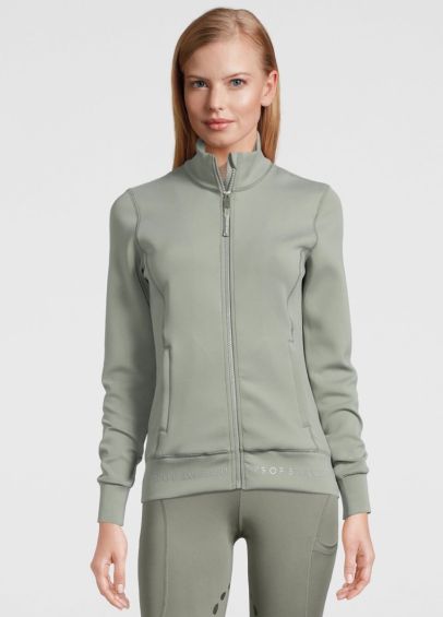 PS of Sweden Faith Zip Sweater - Thyme