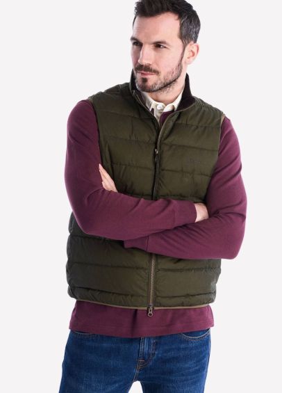 Baffle quilted insulating gilet by Barbour