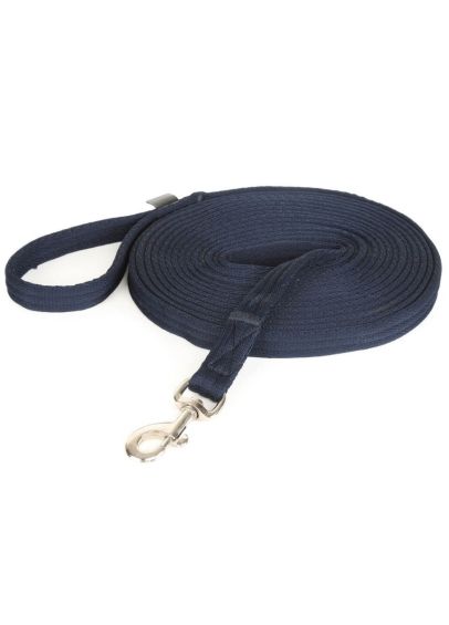 Shires Cushion Web Lunge Line - Navy