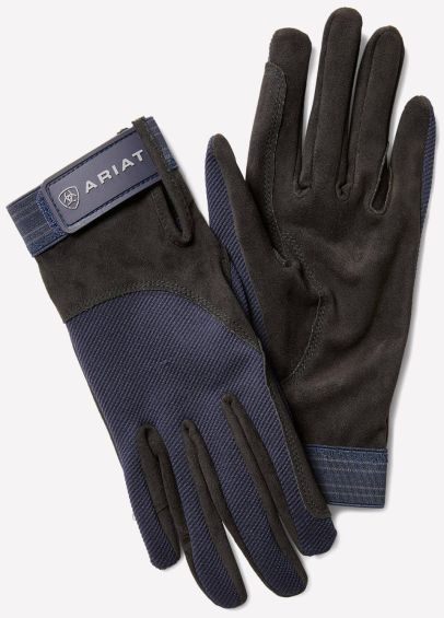 Ariat Tek Grip Gloves - Navy/Grey
