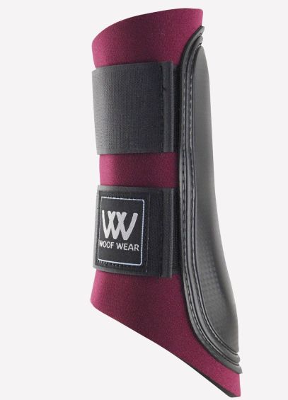 Woof Wear Club Brushing Boots - Burgundy